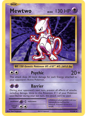 Mewtwo [holo] #51/108 Pokémon Evolutions