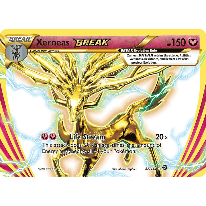 Xerneas BREAK #82/114 Pokémon Steam Siege 1