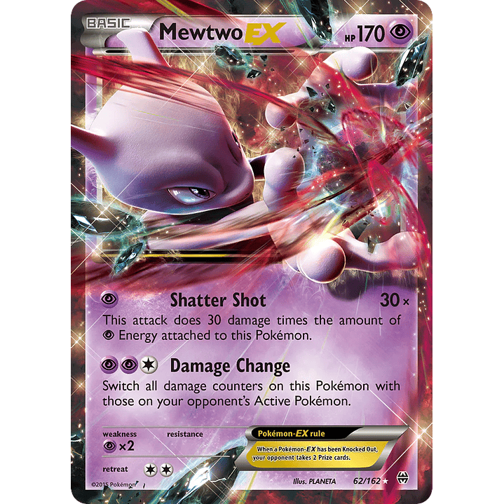Mewtwo EX #62/162 Pokémon BREAKthrough 1