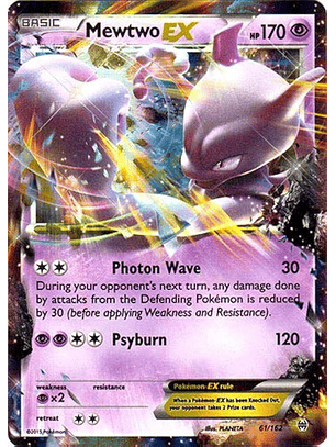 Mewtwo EX #61/162 Pokémon BREAKthrough