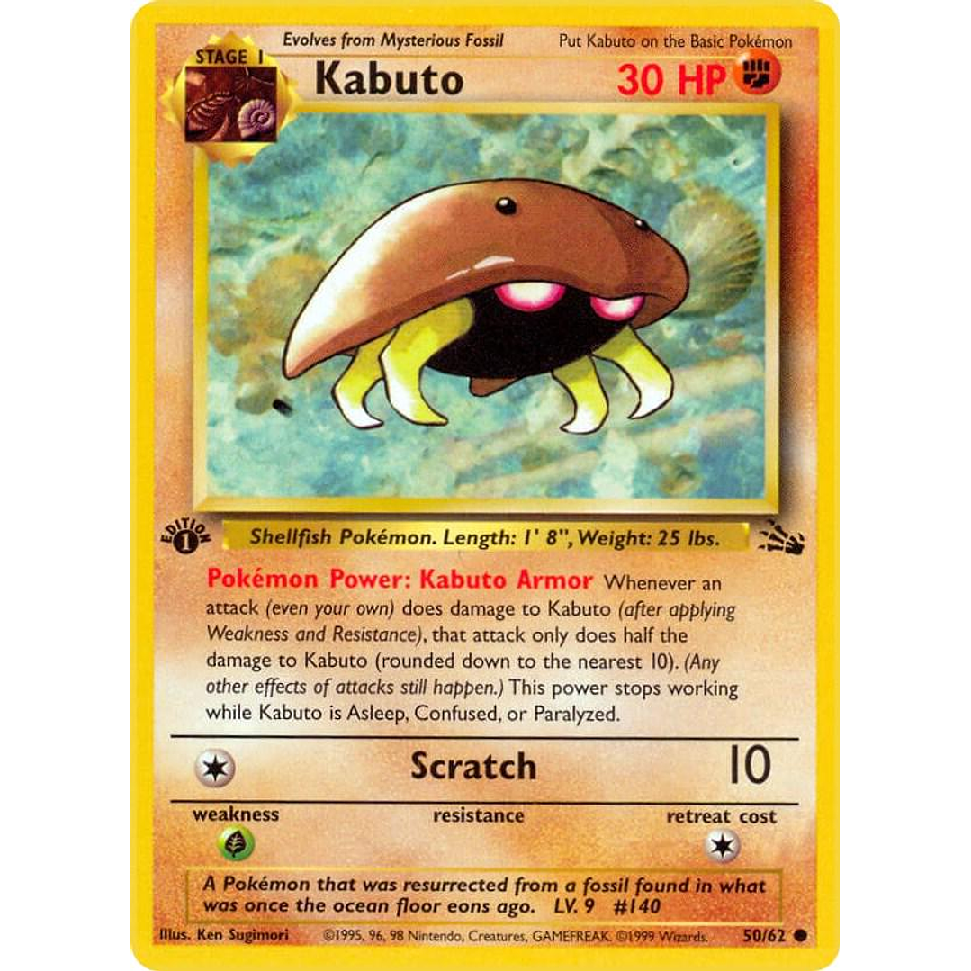 Kabuto [1st Edition] #50/62 Pokémon Fossil 1