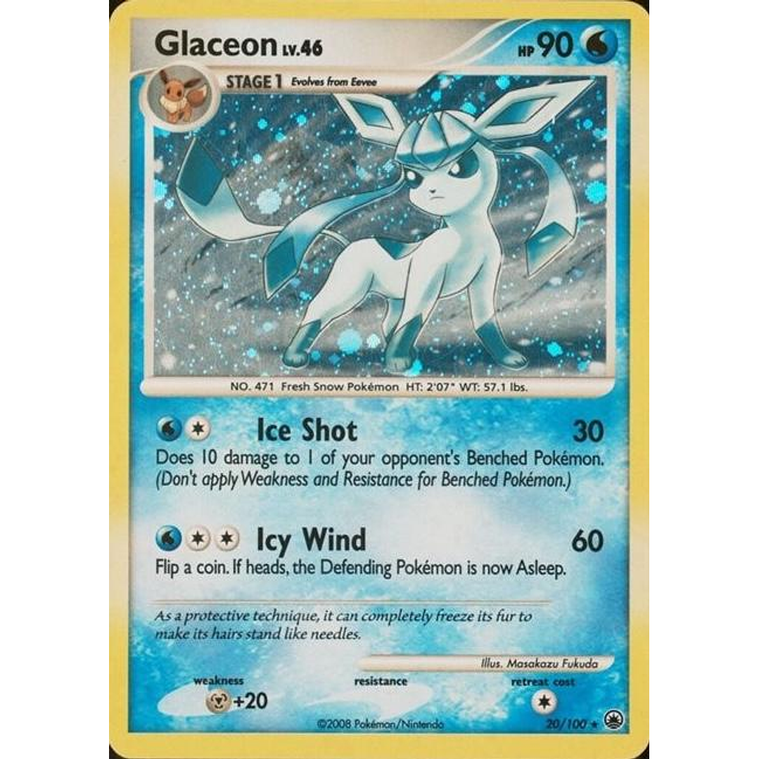 Glaceon [Cosmos Holo] #20/100 Pokémon Majestic Dawn 1