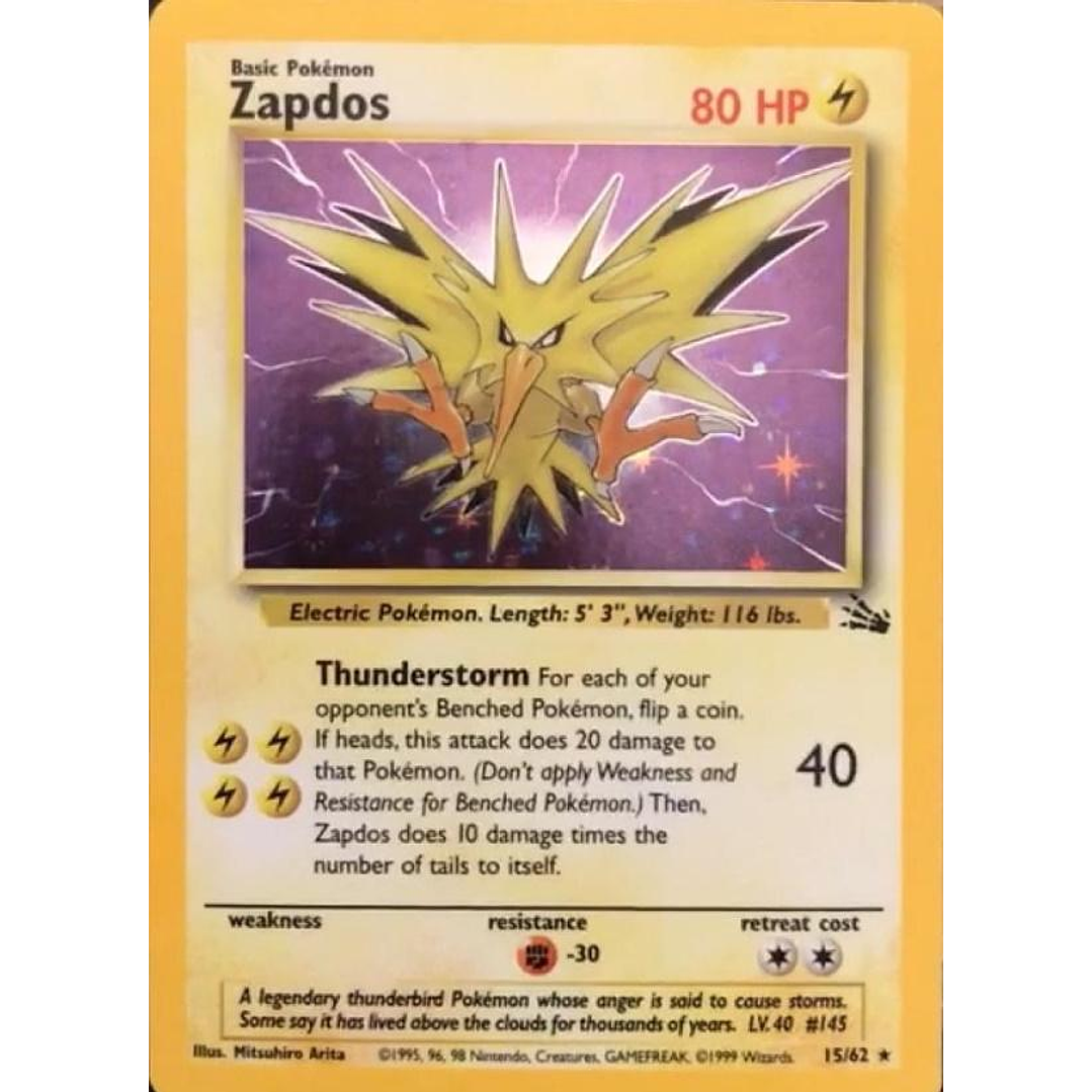 Zapdos #15/62 Pokémon Fossil 1