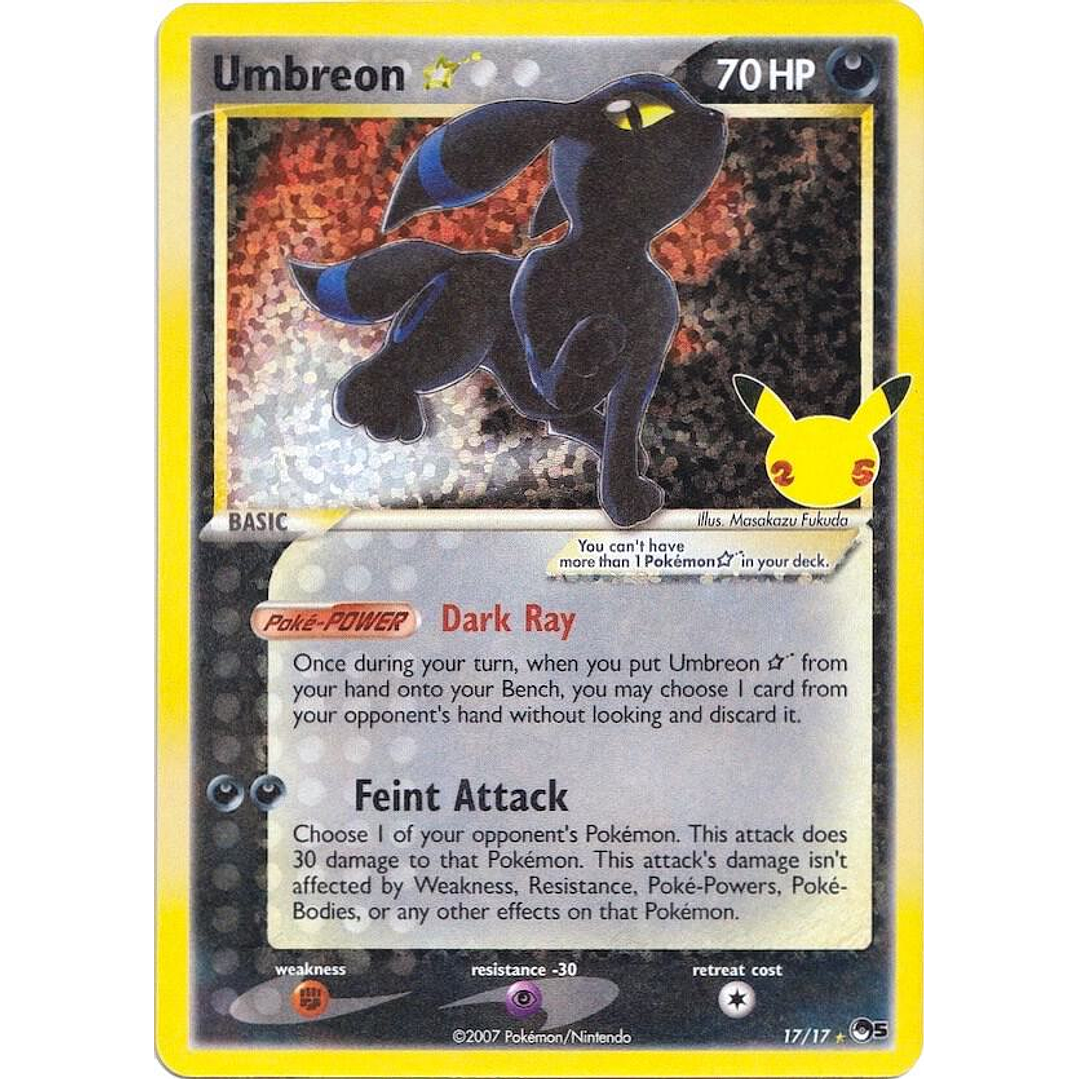 Umbreon #17/17 Pokémon Celebrations 1