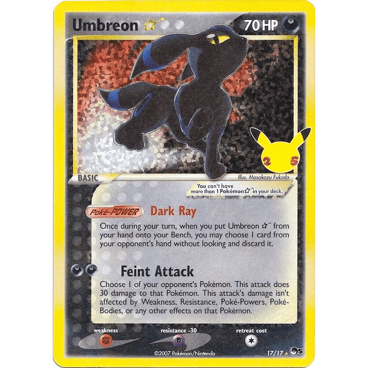 Umbreon #17/17 Pokémon Celebrations 1