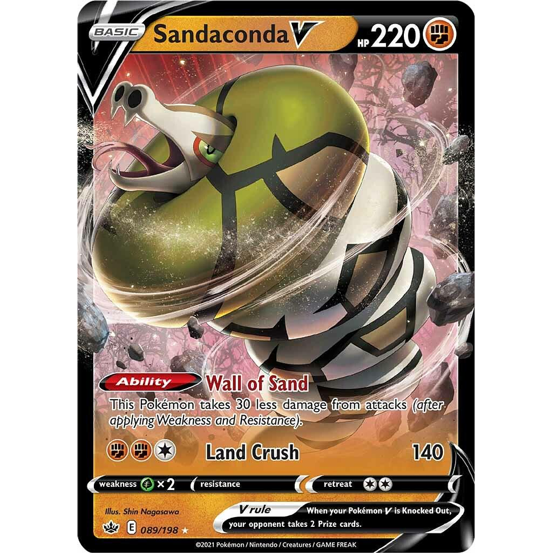 Sandaconda V #89/198 Pokémon Chilling Reign 1