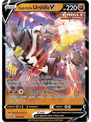Single Strike Urshifu V #85/163 Pokémon Battle Styles