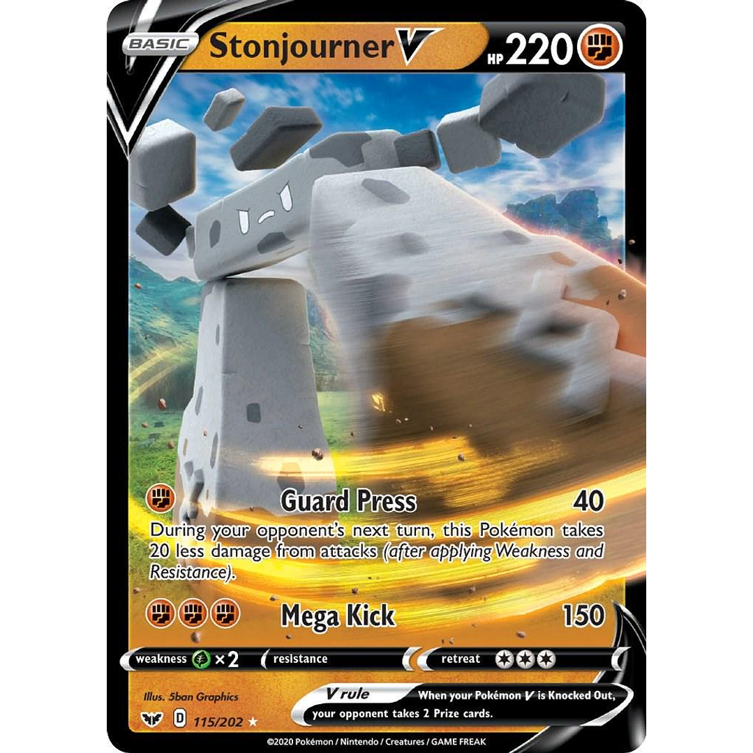 Stonjourner V #115/202 Pokémon Sword & Shield 1