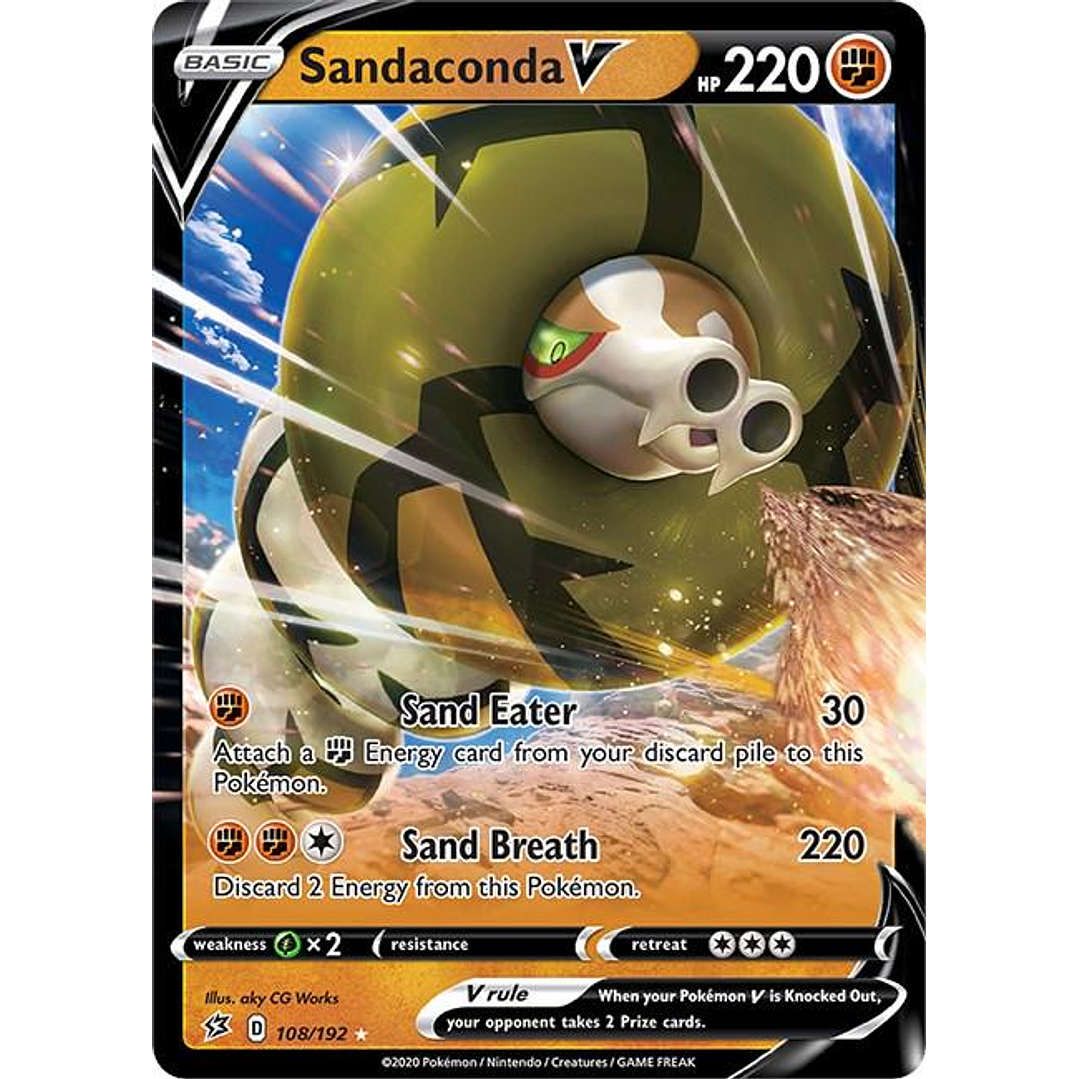 Sandaconda V #108/192 Pokémon Rebel Clash 1