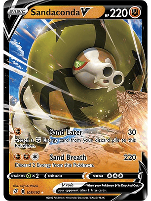 Sandaconda V #108/192 Pokémon Rebel Clash
