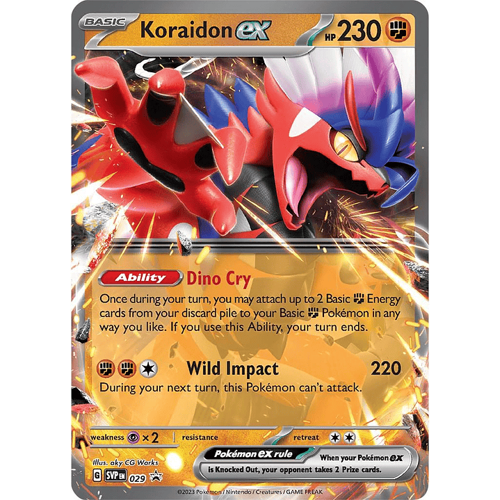 Koraidon ex #29 Pokémon Promo 1