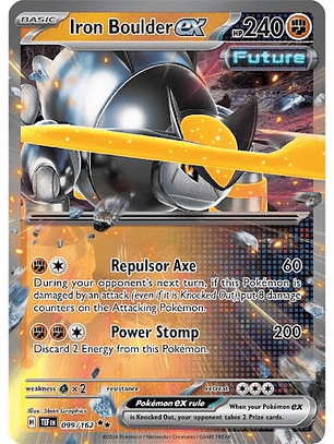 Iron Boulder ex #99/162 Pokémon Temporal Forces