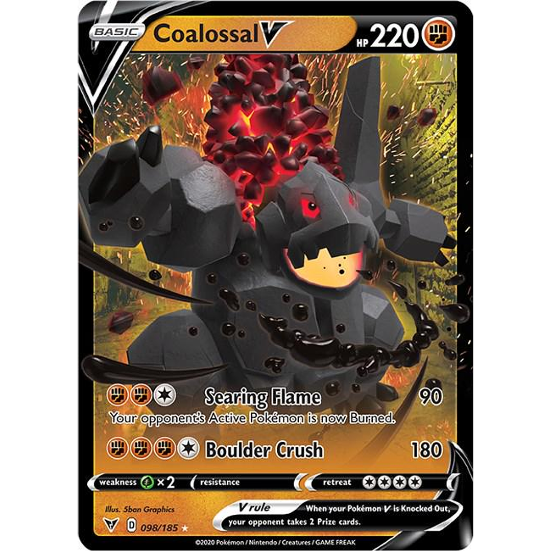 Coalossal V #98/185 Pokémon Vivid Voltage 1