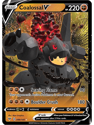 Coalossal V #98/185 Pokémon Vivid Voltage