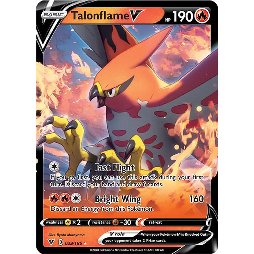 Talonflame V #29/185 Pokémon Vivid Voltage 1