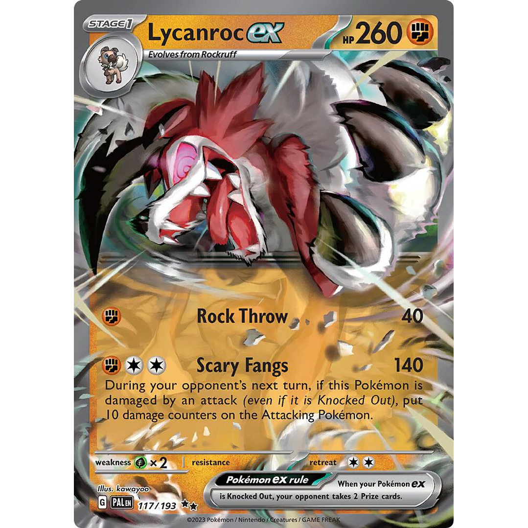 Lycanroc ex #117/193 Pokémon Paldea Evolved 1