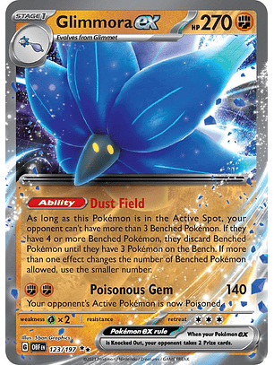 Glimmora ex #123/197 Pokémon Obsidian Flames