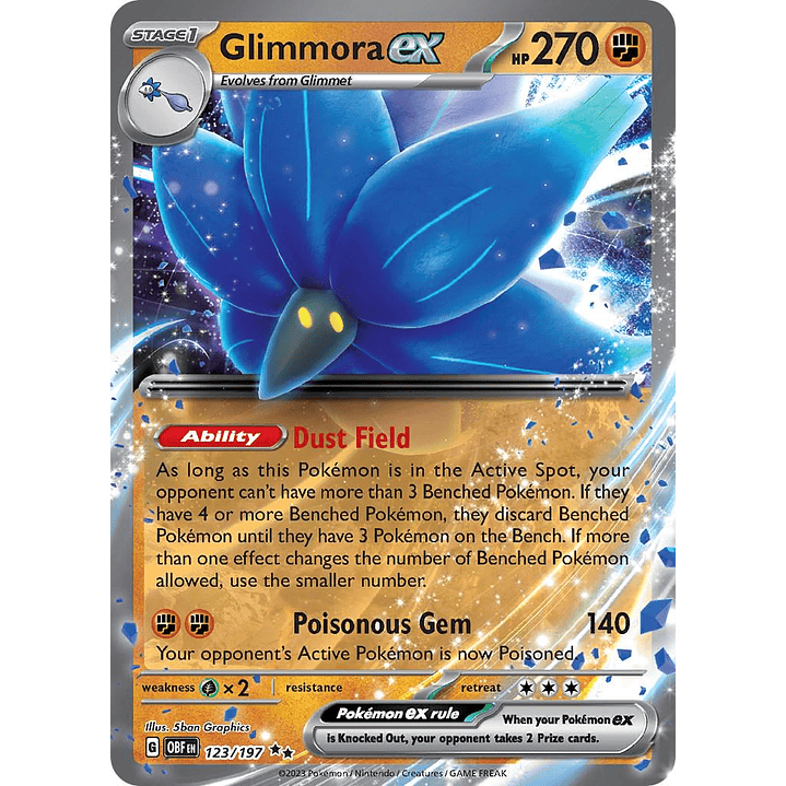 Glimmora ex #123/197 Pokémon Obsidian Flames 1