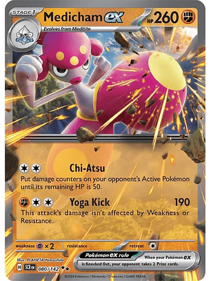 Medicham ex #80/142 Pokémon Stellar Crown