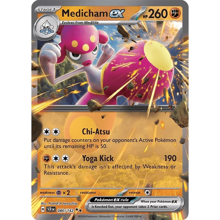 Medicham ex #80/142 Pokémon Stellar Crown 1