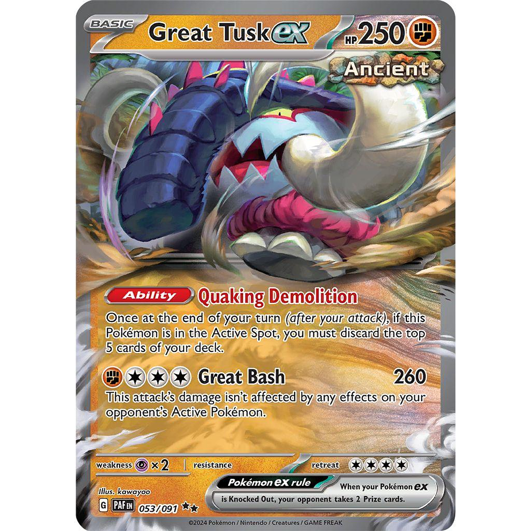 Great Tusk ex #53/91 Pokémon Paldean Fates  1
