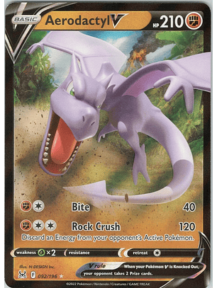 Aerodactyl V #92/196 Pokémon Lost Origin