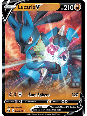Lucario V #146/264 Pokémon Fusion Strike