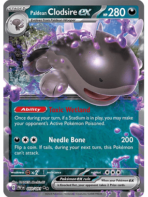 Paldean Clodsire ex #59/91 Pokémon Paldean Fates