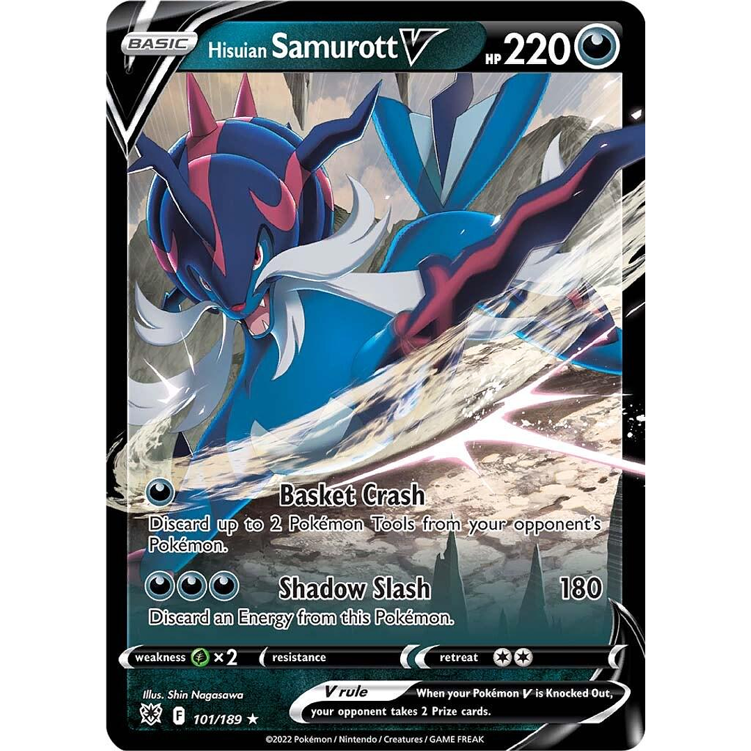 Hisuian Samurott V #101/189 Pokémon Astral Radiance 1