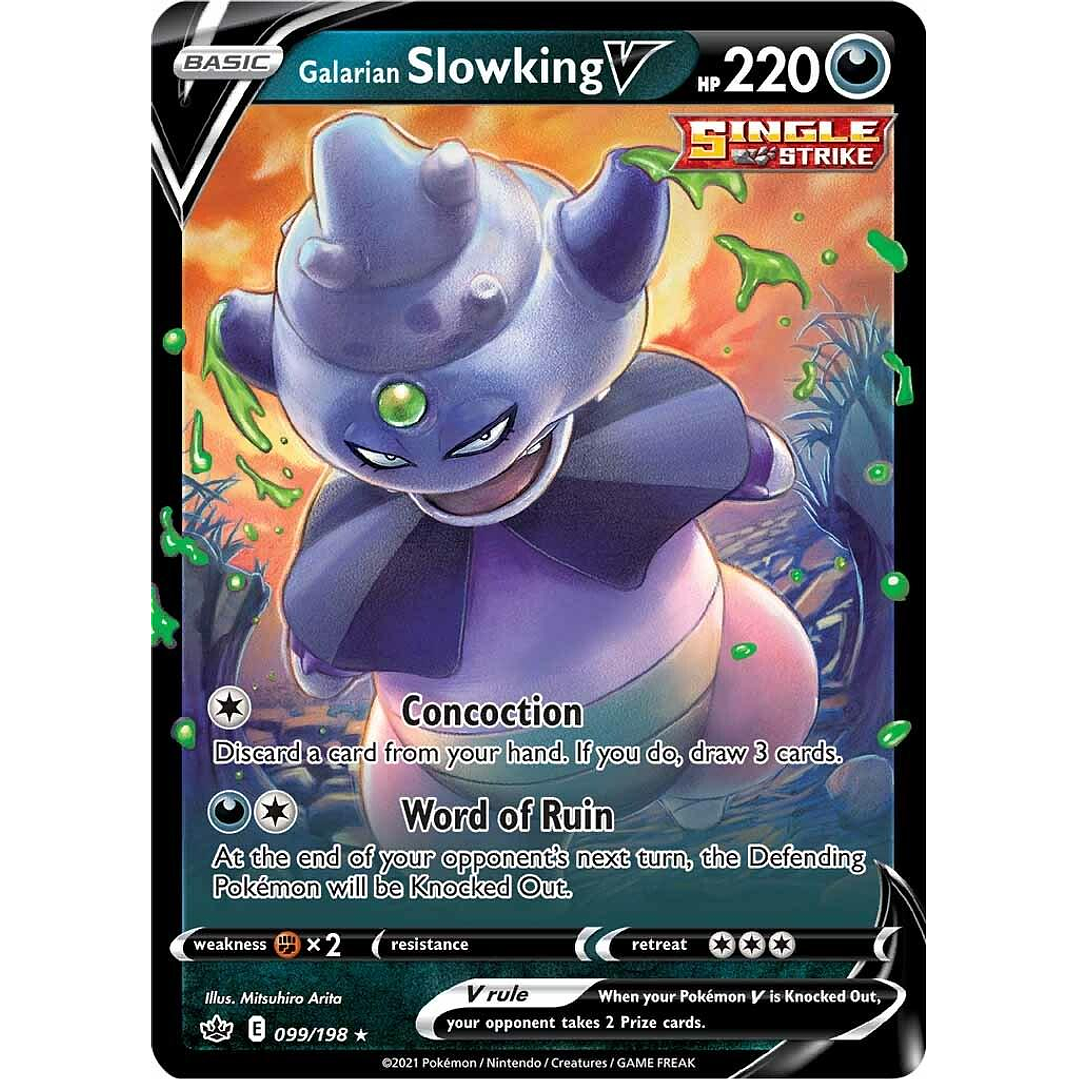 Galarian Slowking V #99/198 Pokémon Chilling Reign 1