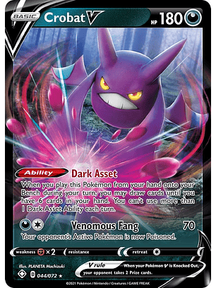 Crobat V #44/72 Pokémon Shining Fates
