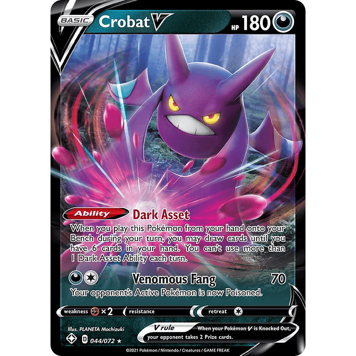 Crobat V #44/72 Pokémon Shining Fates 1