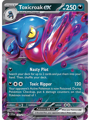 Toxicroak ex #131/198 Pokémon Scarlet & Violet