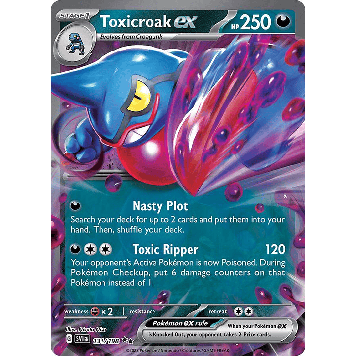 Toxicroak ex #131/198 Pokémon Scarlet & Violet 1
