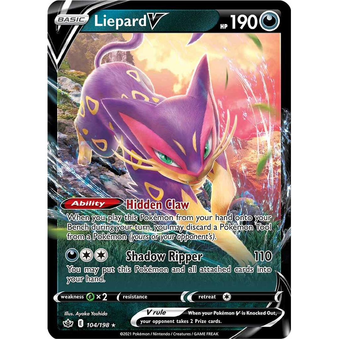Liepard V #104/198 Pokémon Chilling Reign 1