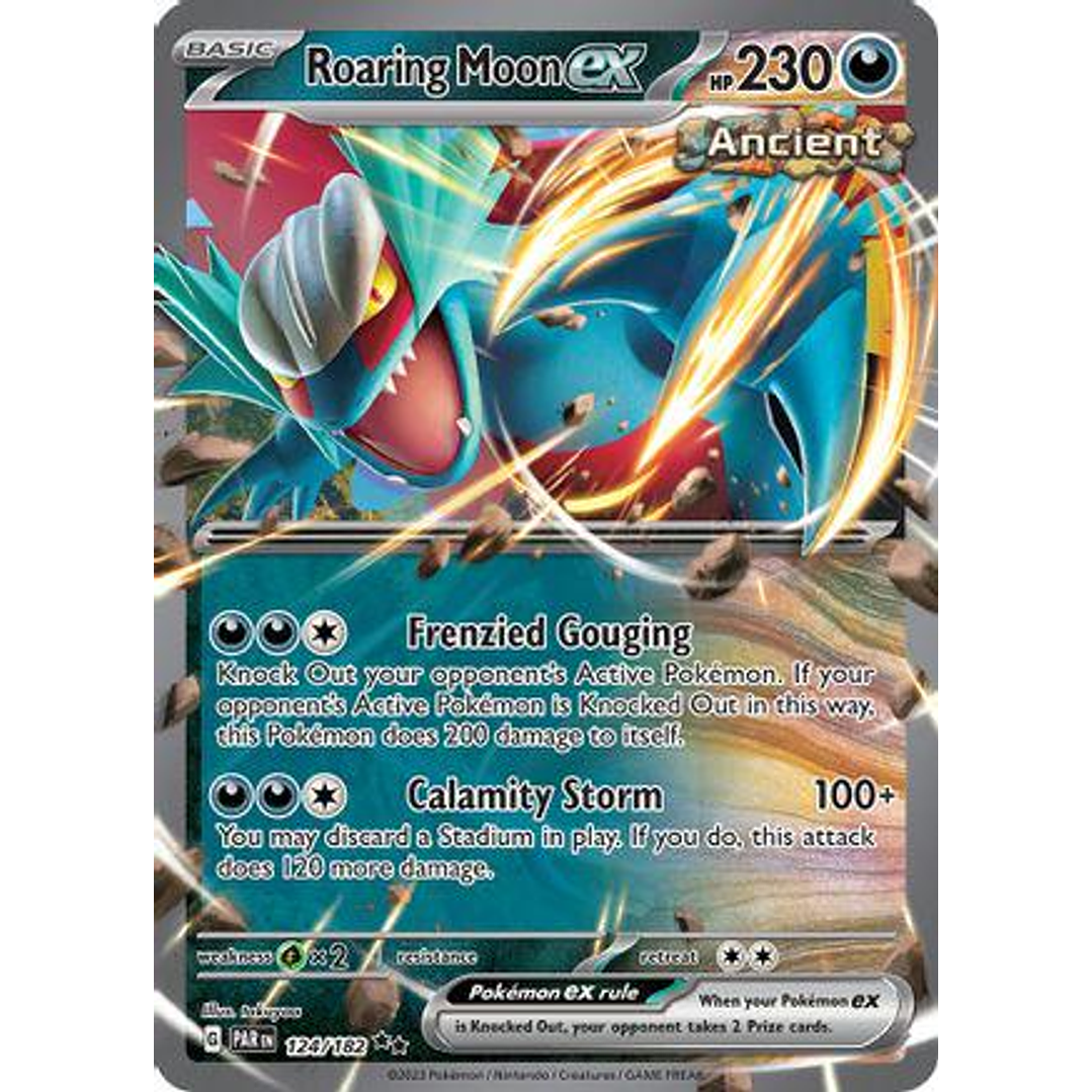 Roaring Moon ex #124/182 Pokémon Paradox Rift 1