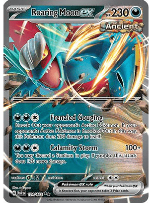 Roaring Moon ex #124/182 Pokémon Paradox Rift
