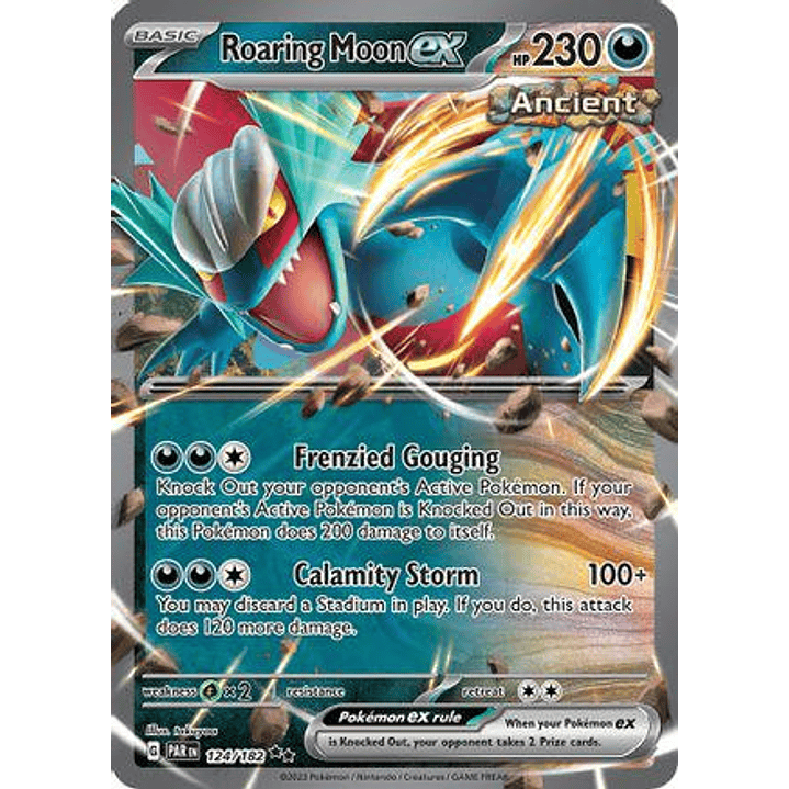 Roaring Moon ex #124/182 Pokémon Paradox Rift 1