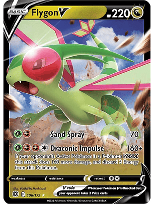 Flygon V #106/172 Pokémon Brilliant Stars