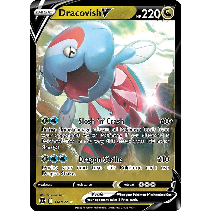 Dracovish V #114/172 Pokémon Brilliant Stars 1