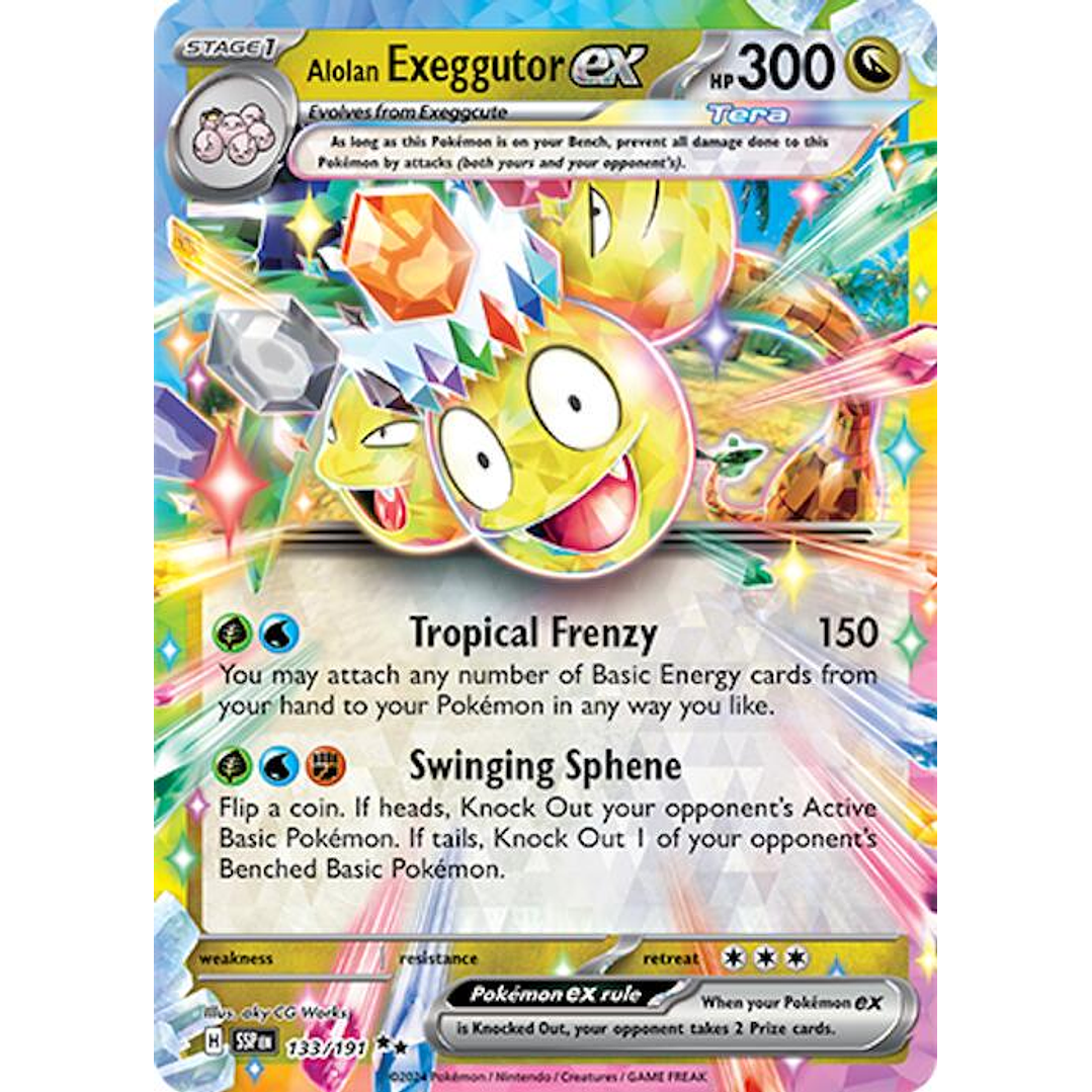 Alolan Exeggutor ex #133/191 Pokémon Surging Sparks 1