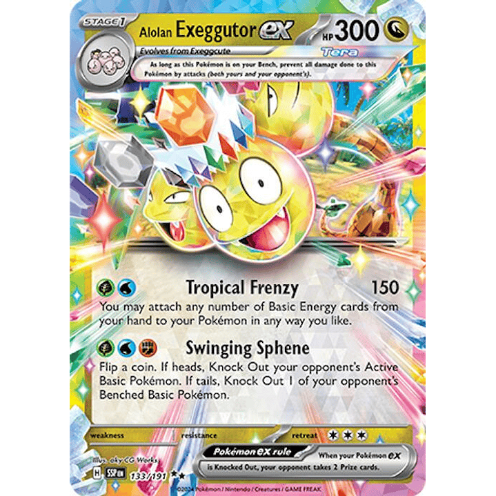 Alolan Exeggutor ex #133/191 Pokémon Surging Sparks 1