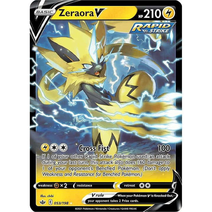 Zeraora V #53/198 Pokémon Chilling Reign 1
