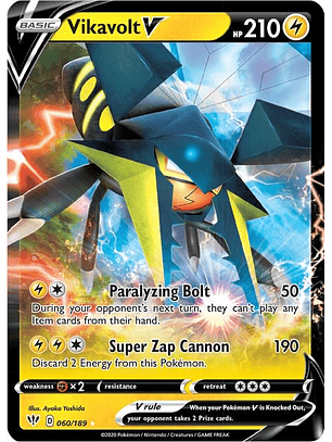 Vikavolt V #60/189 Pokémon Darkness Ablaze