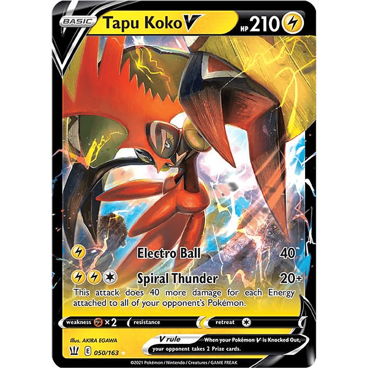 Tapu Koko V #50/163 Pokémon Battle Styles 1