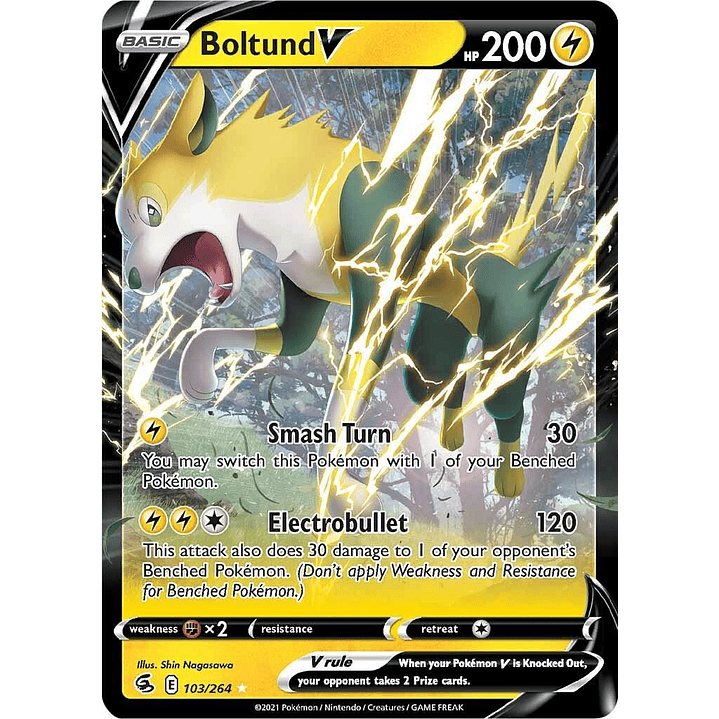 Boltund V #103/264 Pokémon Fusion Strike 1
