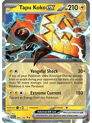 Tapu Koko ex [Holo] #68/182 Pokémon Paradox Rift