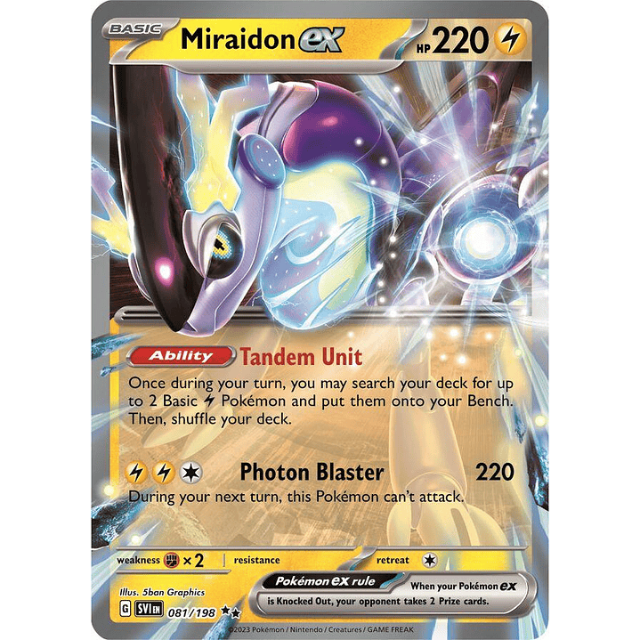 Miraidon ex #81/198 Pokémon Scarlet & Violet 1