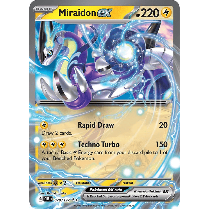 Miraidon ex #79/197 Pokémon Obsidian Flames 1