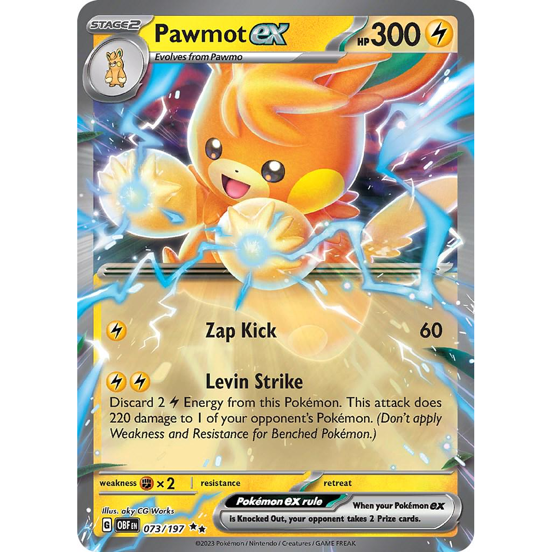 Pawmot ex #73/197 Pokémon Obsidian Flames 1